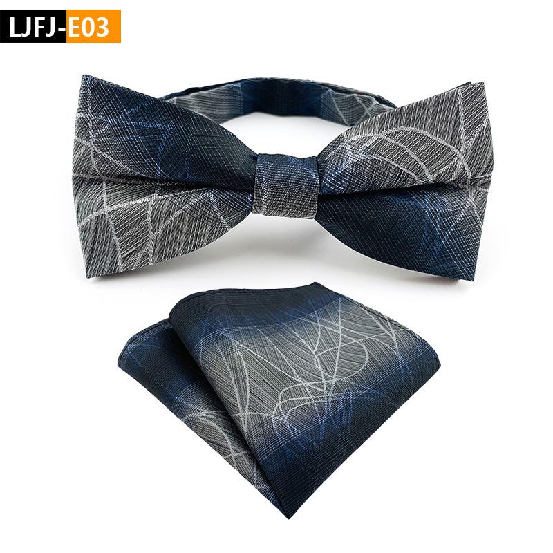 Bow Tie Plus Pocket Towel Set, Groom'S Wedding Bow Tie.