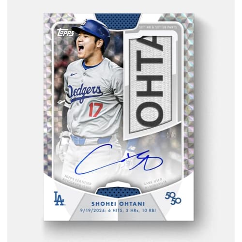 2024 Topps 50/50 Shohei Ohtani 10-Pack Box (2024 Topps 50/50: Shohei Ohtani 10-Pack Box) Shohei Ohtani [Completely Unopened Box]