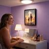 Jesus Wall Art LED Christian Religious Photo Frame Light up Jesus Art Wall Decor for Bedroom Living Room Entryway Office School
