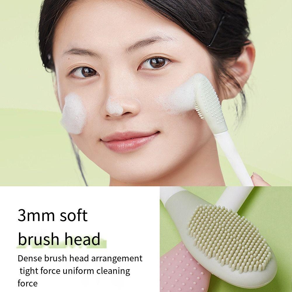Skin Friendly Silicone Mask Brush Double-headed Massage Cleaning Brushes  Skin Clean Care Tools