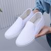 Unisex Canvas Slip On Shoes Anti Static Work Shoes Lightweight Nursing Shoes Breathable Comfortable Footwear for Daily Use