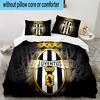 Juventus Heartbeat Logo 3PCS Bedding set,Ideal for1pc Duvet Cover And 2pcs Pillowcases Perfect for Christmas gift,Ideal for Bedroom, Dormitory