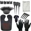 Professional Plastic Hair Bleach Kit Durable Tools Accessories 9-Piece Hair Coloring Set Including Brush Bowl Clips Earmuffs