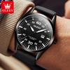OLEVS 9962 Oem logo Watch Waterproof  Fashion Classic Relojes  Wrist Custom Calendar Leather Luxury Men Quartz Watches