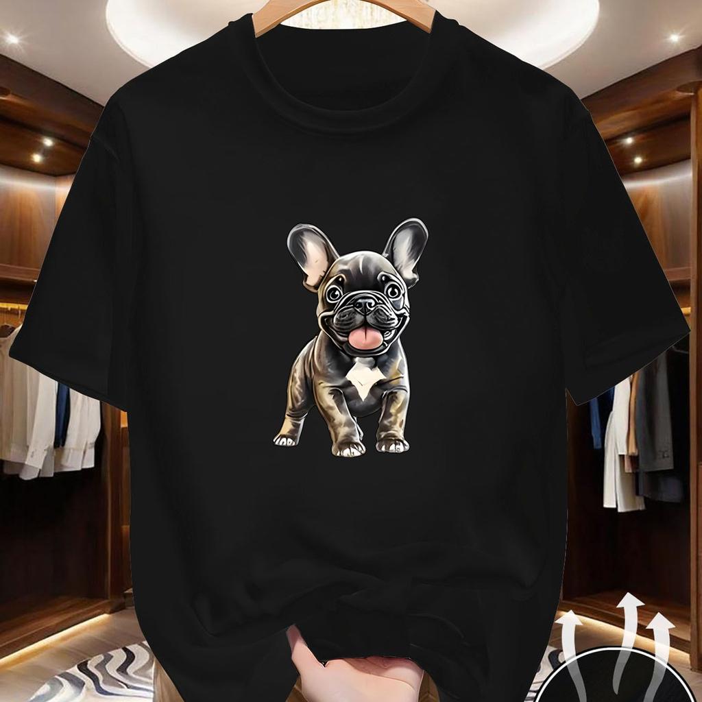 Men's Round-neck Short-sleeved T-shirt with Vivid Print Comfortable Breathable Durable Fashi