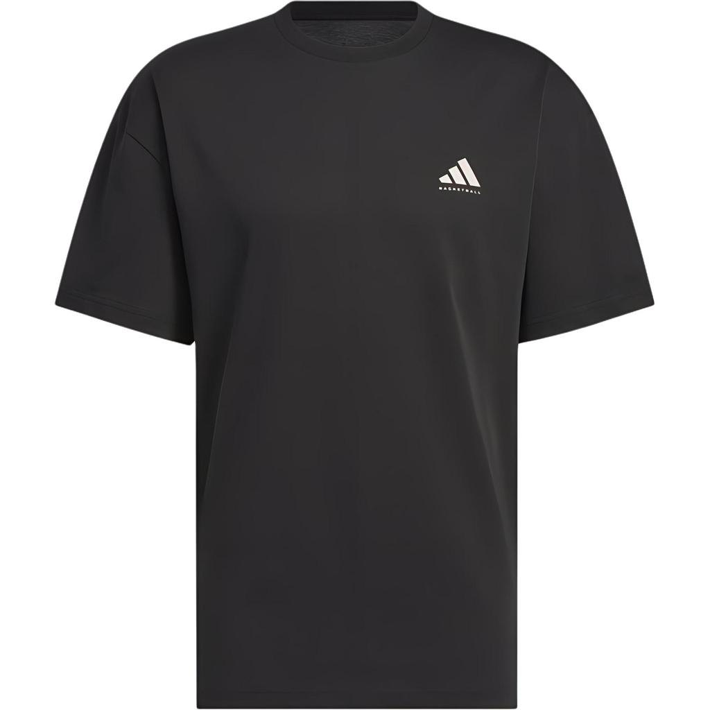 Adidas Comfortable Breathable Soft Skin-Friendly Short Sleeve T-Shirt Men Tops Black Miracle-Bauxite-Brown JI7571