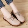 Women Soft Casual Shoes Loafers Simple Elegant Summer Sneakers Breathable Leather Moccasins Shoes Plus Size