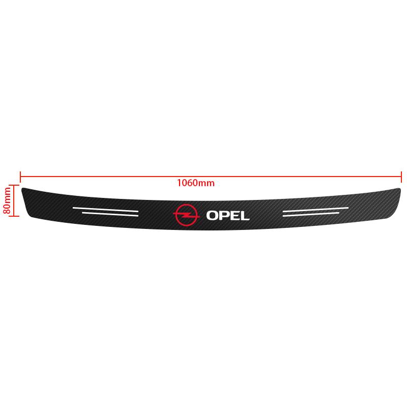 AAIV1 1Pz Protezione Paraurti Posteriore del Bagagliaio Auto in Fibra di Carbonio Adesivi 3D per Opel Insignia Astra Antara Meriva Zafira H G Corsa