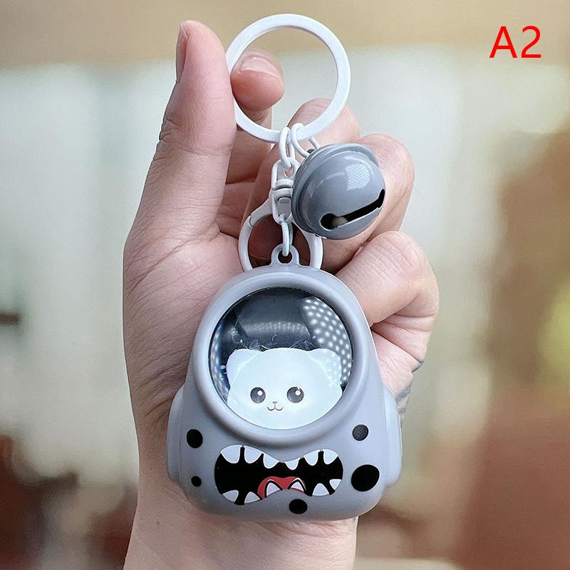 Tegneserie Stjernefylt Astronaut Capybara Nattlys Nøkkelring Kjærestelys Lysende Bjørn Nøkkelring Pakke Anheng Små Gaver Veske Hengende