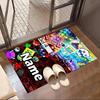 Custom Name Personalized Geometry Dash Print Carpet, Versatile Home Decor Rug, for Playroom, Apartment, Balcony, Entryway, Hallway Gift