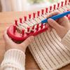 Plastic Knitting Loom Long Hook Set, Beginner for DIY Hat Wool Supplies Scarf Shawl, Rectangular Yarn Weaving with Crochet Kit