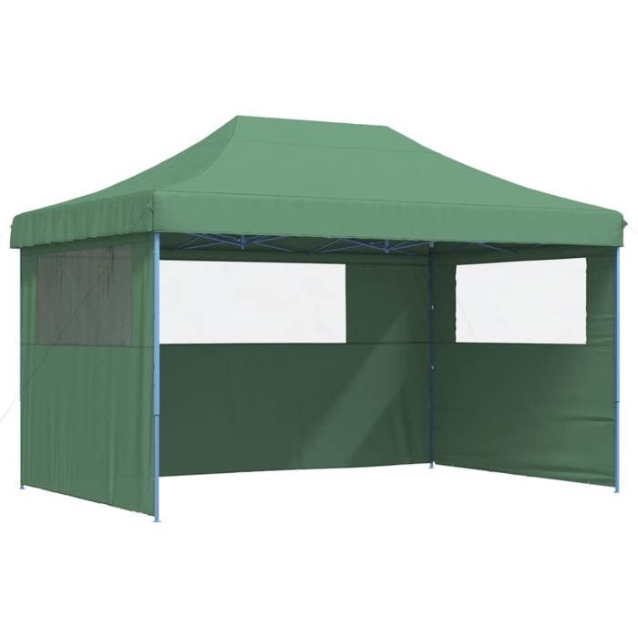 VidaXL Collapsible Pop-Up Party Tent 3 Sidewalls Green, Tent, Awning Tent, Gazebo Awning, Tent 4004968