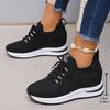 Fashion Comemore Inner Height Women's Shoes Spring Autumn New Mesh Breathable Platform Sneakers Casual Lace Up White Vulcanize Shoes