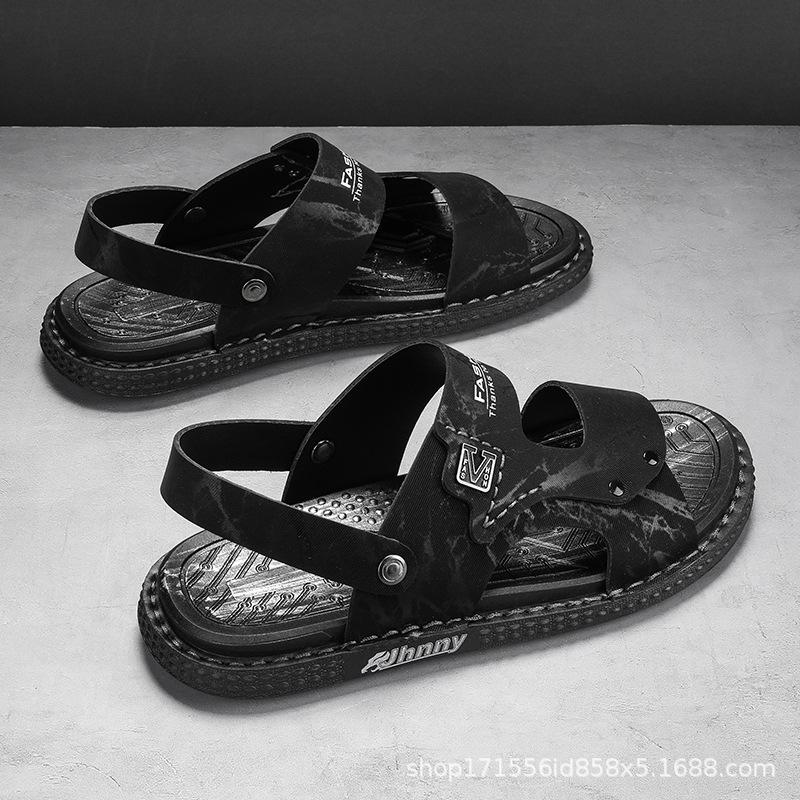 Vietnamese Slippers Sandals Dual-purpose Men's Summer Outer Wear Trend Men's Deodorant Driving Work Non-slip Beach Tide Shoes