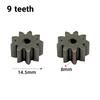 Durable Electric Hand Drill Gear 2Pcs 9-16 Teeth Parts Fit 550 775 Motor Shafts for Cordless Charging Drill Replacement