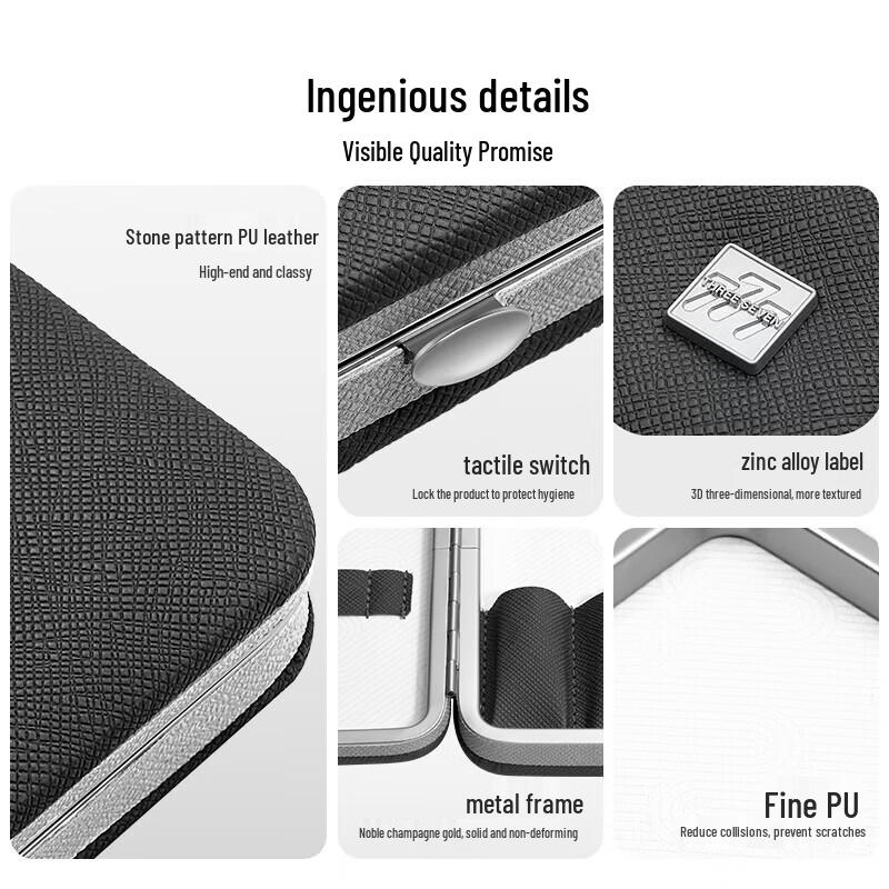 777 (THREE SEVEN) 10-Piece Nail Clipper Set