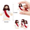 Mini Jesus Rubber Little Jesus Figurine Original Design for Hide and Seek Baptism Gifts 50 Red