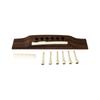 Rosewood 6 String Folk Guitar Bridge Replacement Acoustic Guitar Bridge Saddles Nut Pin for Improve Guitar Sound Quality