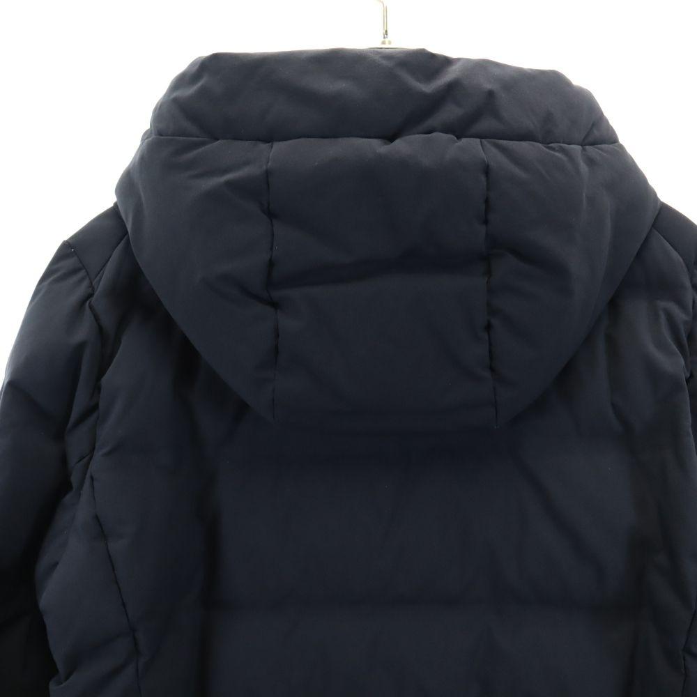 Uniqlo Long Sleeve Seamless Down Shorts Coat L Navy System Women Used