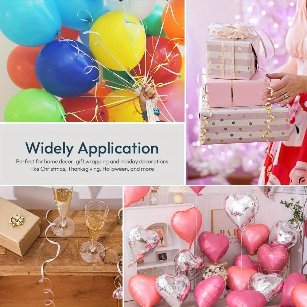 10 Rolls of Laser Ribbon Binding, Halloween Gift, Christmas Gift, Valentine's Day Gift Wrapping Ribbon, Rainbow Ribbon Balloon