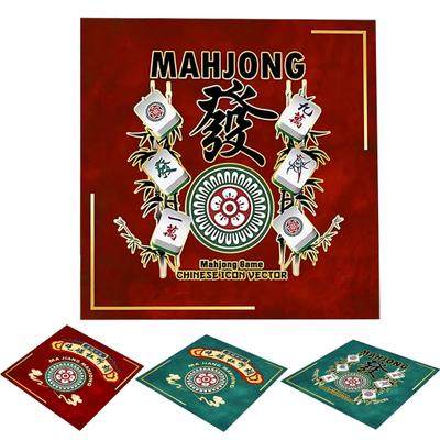 Mahjong Table Mat Poker Domino Mahjong Tile Card Board Game Anti-slip Noise Reduction Square Mah Jongg Table Cover Playmat