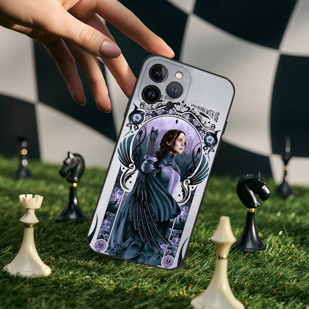 T-The H-Hunger Games Pattern Phone Case TPU Phone Case For Iphone17 Air 16 15 14 13 12 11 Pro Max Plus