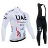 Team Autumn Cycling Jersey Set Uae Long Sleeve Quick Dry Cycling Clothing Bike Uniform MTB Clothes Bicycle Wear Ropa Ciclismot
