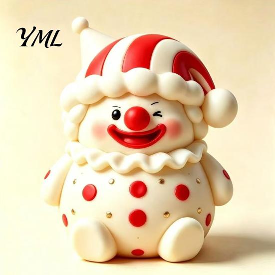 Clown Squeeze Toy 1/2Pcs Cartoon Stress Relief Toy, Slow Rebound TPR Ball Anxiety Reduction Fidget for Desktop Decoration