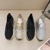New Summer Mesh Shoes Thick Soled Low Cut Breathable Shoes Outdoor Footwear Casual Lightweight Slope Matching Shoe Mujer
