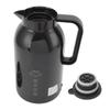 Auto Heizbecher Tragbarer Edelstahl Elektrischer Wasserkocher für Tee Kaffee Schwarz 1300ML
