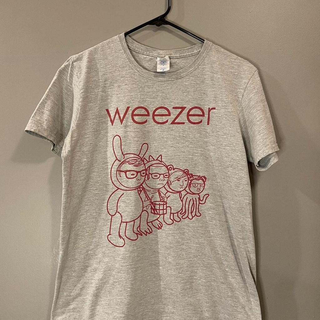 Weezer Tour Shirt Grey Color Reprint Unisex Shirt AN50109