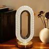 Soft Glow Night Lamp Luxury Faux Crystal Table Lamp, Dimmable LED Light with Touch Bedside Control Gold Base Modern Desk for Bedroom Living Room Warm