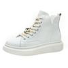 Leather high-top card women's autumn new versatile fashion casual sports women's shoes
