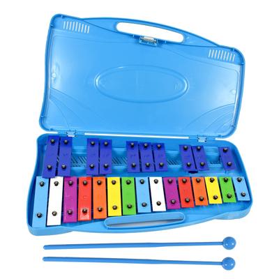 Ennbom Colorful 25-Note Xylophone, Orff Instrument Style, with Stand (Blue Case)