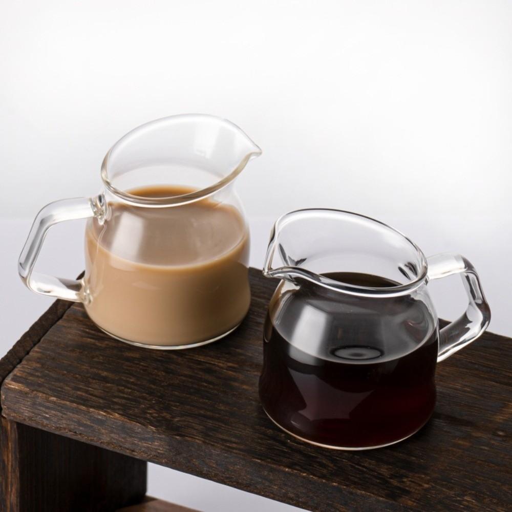 with Slanted Spout Mini Coffee Cup 100/150ml Creamer Pitcher Multifunctional Glass Milk Cup  Bar