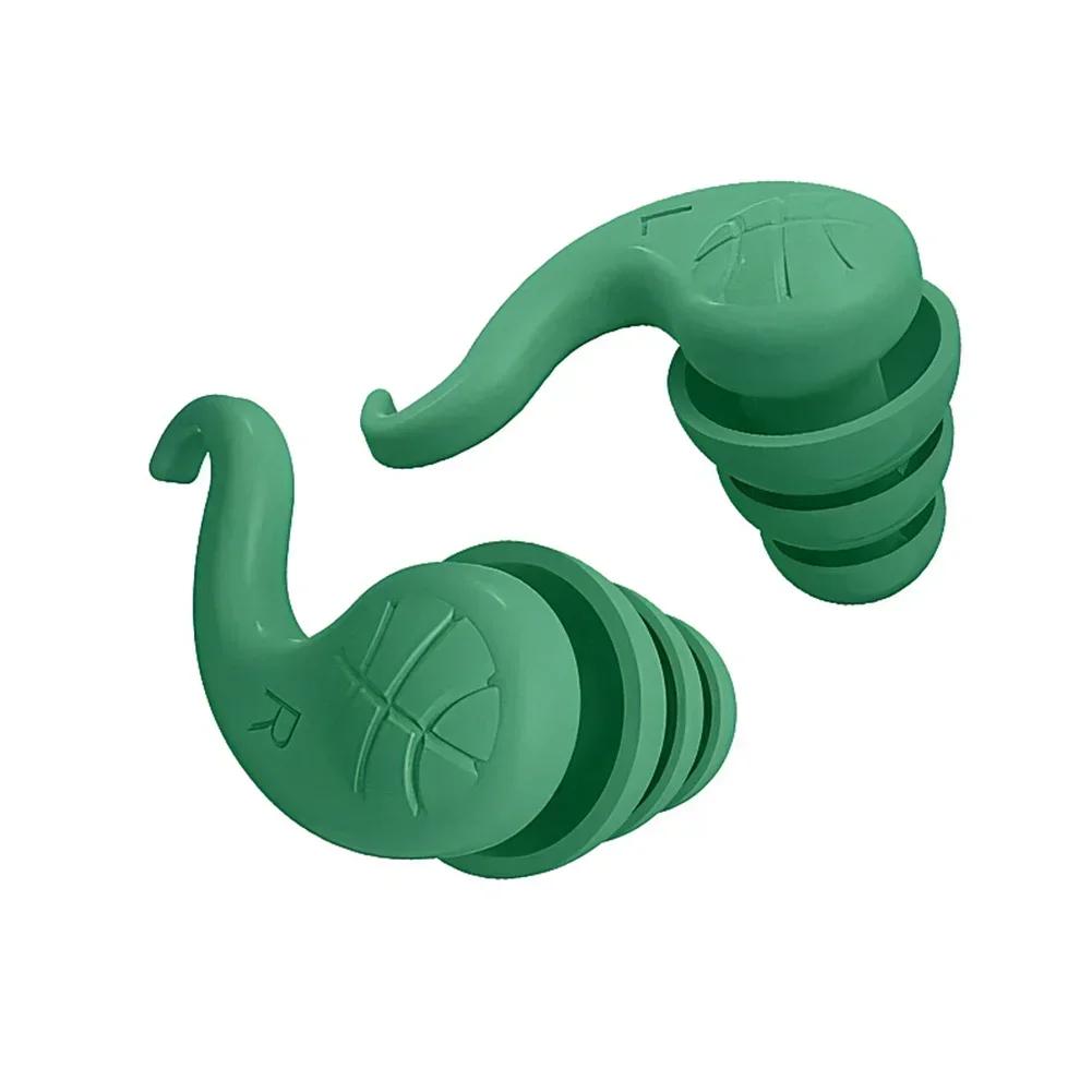 Silicone Soundproof Ear Plugs 3-Layers Protection for Sleep Noise Reduction Anti-Noise Sleeping Earplugs Swimming Earplugs