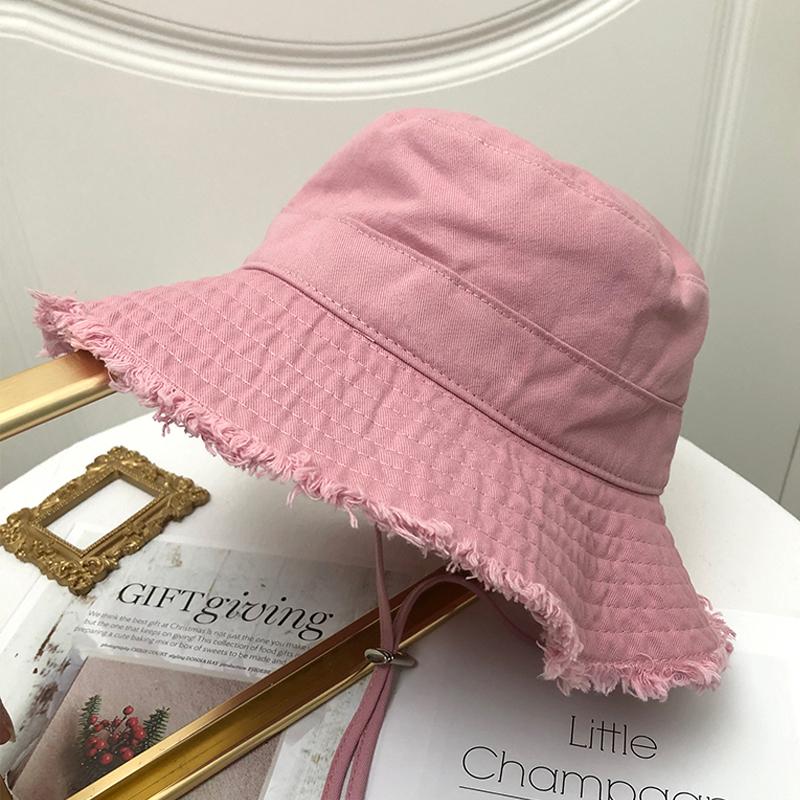 Hairy fisherman hat women's summer style sun shading spring and autumn new travel sun hat beach sun protection