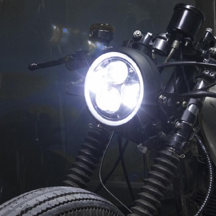 6,5" Motorrad LED Runder Scheinwerfer Fern-/Abblendlicht Zusatzscheinwerfer Lampe
