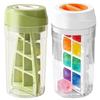 Twisted Ice Making Cup 8-Compartment With Lid Spill Proof Ices Cube Mold Rotating Large Capacity Ice Trays For Freezer