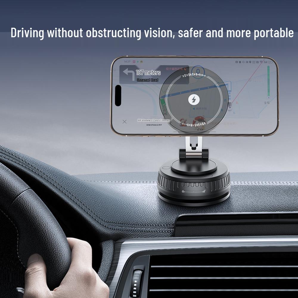 Rotatable Magnetic Car Phone Holder with Wireless Charging