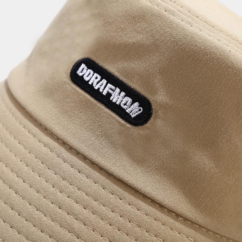 Ins Student Basin Hat Female Spring and Summer Internet Celebrity Versatile Couple Showing Face Small Shade Sub-letter Bucket Hat Trendy Brand