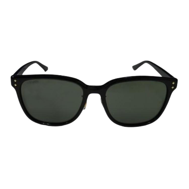 GUCCI Plastic Recycled Acetate Square Sunglasses Men's Black