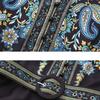 2026 Spring/Summer New Arrival Retro Ethnic-Style Cap Sleeves Printed Long Maxi Dress for Women with Belt