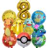 Balloon Monster Set Birthday Party Decoration Aluminum Film Balloon Vibrant Multi-Colored Balloon Pikachu Children'S Party Supplies