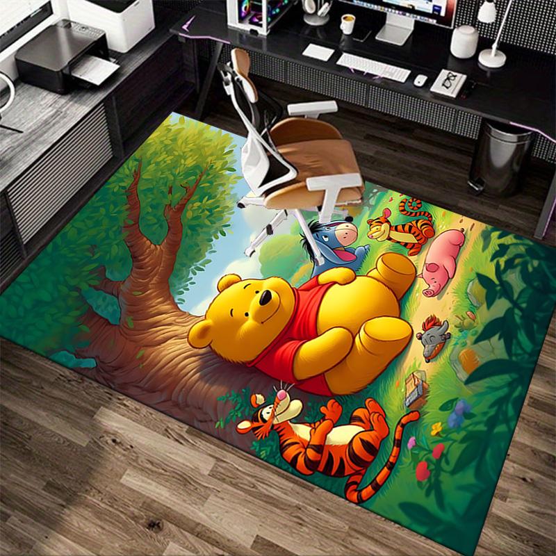 Winnie Pooh Friends Carpet For Playroom Bedroom Living Room Sofa Home Decorkids Game Area Rug Nonslip Floor Mat