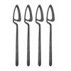 4PCS Stainless Steel Black Steak Knife Sharp Table Knives Set Restaurant Cutlery Dinner Knife Gold Steak Knife Dinnerware Set