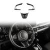FDAIUN Car Steering Wheel Button Panel Decorative Frame for Suzuki Jimny 4th Generation Carbon Fiber Made of Stylish Interior Panel with Tape (JB64,