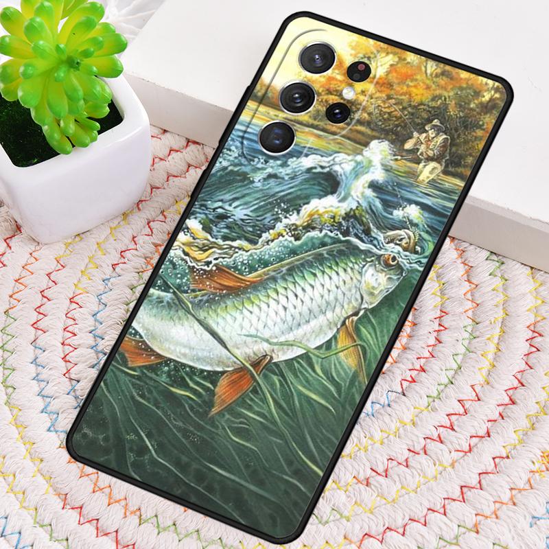 Trout Fishing TPU Phone Case For Samsung Galaxy note 10 pro S26 S25 S24 S23 S22 Ultra Plus S21 FE S20 Shockproof Cover
