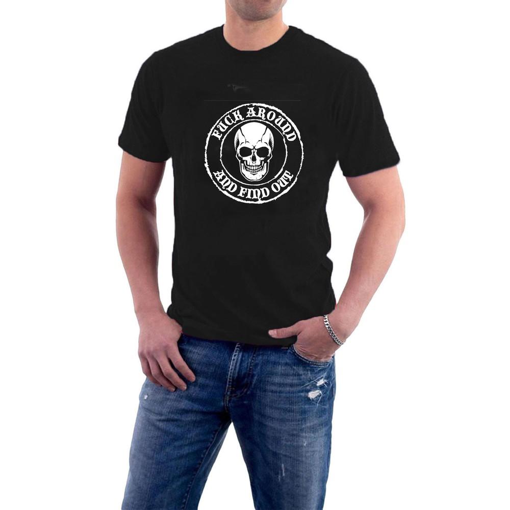 

FAFO T-shirt F*CK Around and Find Out SKULL Tee by Sillytees L