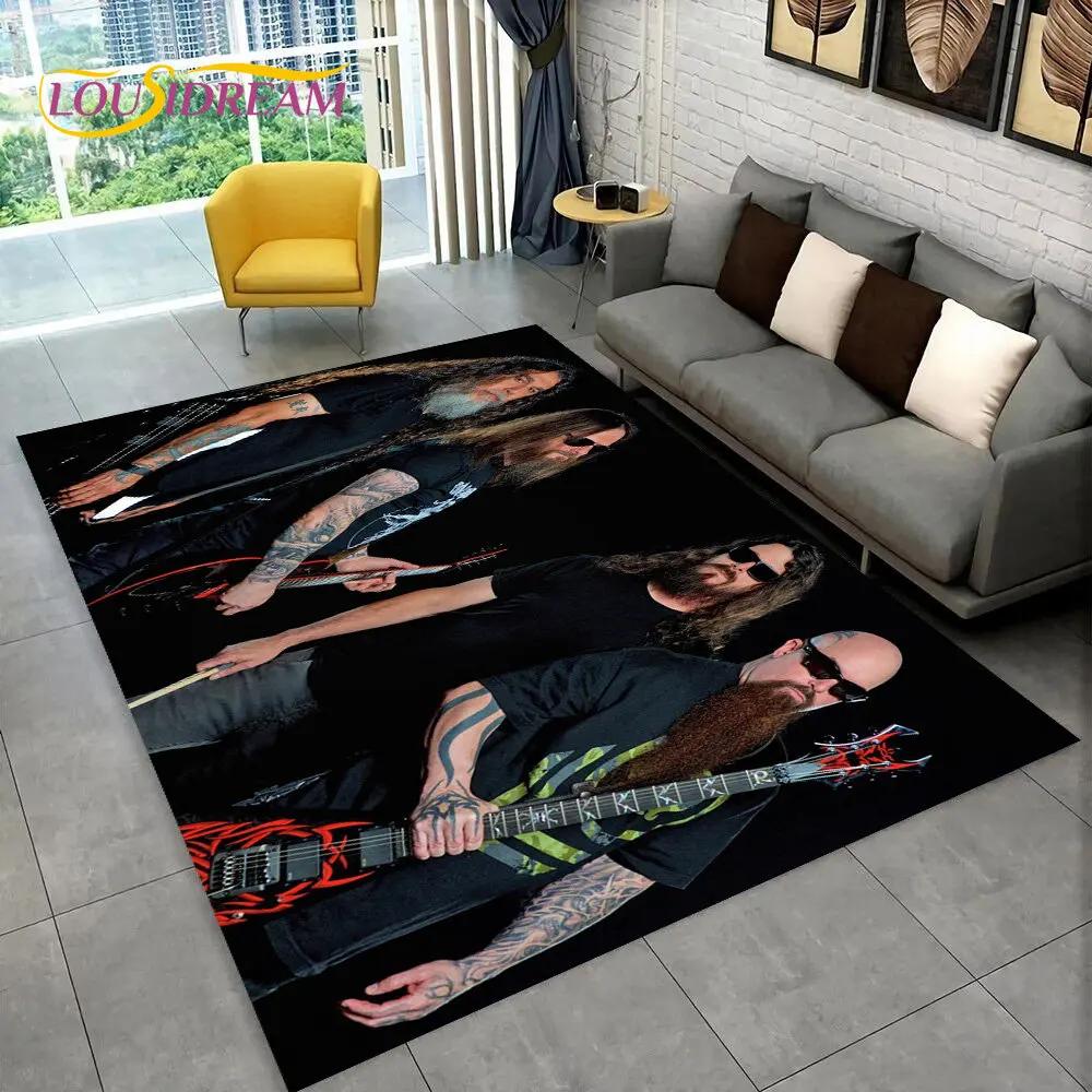 Tappeto per la zona musicale della band heavy metal Slayer, tappeto per la casa, soggiorno, camera da letto, divano, zerbino, decorazione per bambini, tappetino antiscivolo